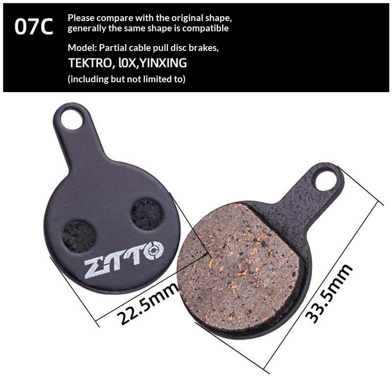 1 Coppia Pastiglie Freno Lega di Rame per Bicicletta Pastiglie Freno Idrauliche Pastiglie Resistenti all'Usura Per Bicicletta Pastiglie Freno a Disco Semi-Metalliche