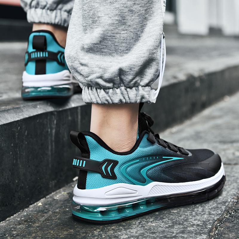 Outdoor Men Running Shoes Cushioning Jogging Sports Shoes Men's Breathable Mesh Training Sneakers Air Cushion Walking Shoes Men