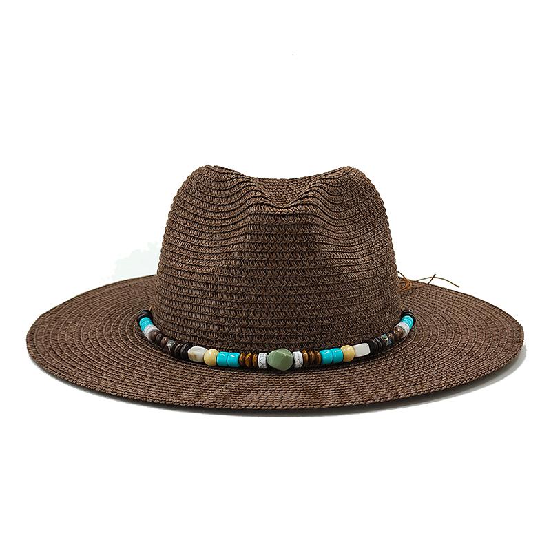 Summer Straw Hat Fashion Simple Hat For Men Women Wide Brim Jazz Hat Casual Classic Sun Hat Foldable Travel Beach Hat