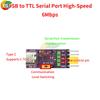USB to 1/2/4/8 TTL Serial Communication Conversion Module High-Speed Ch348/344/342/Ch343 Chip  Type C