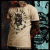 Warrior T-Shirt Hell Quote Combat Viking Military Savage Barbarian Gladiator Tee