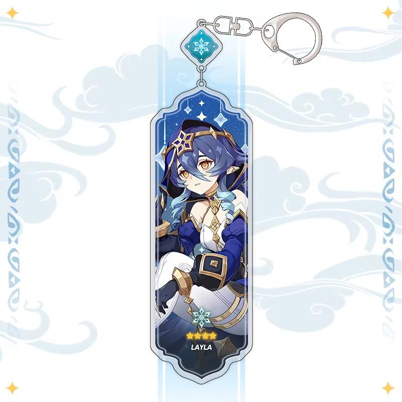 Portachiavi Anime Linnea Flins Durin Mualani Furina Arlecchino Accessori Portachiavi Genshin Impact Ciondolo Carino per Borsa Portachiavi Regalo