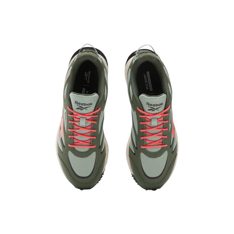 Reebok Abrasion Resistant Low Top Casual Trail Running Shoes Women's Green/Pink Sneakers 100209958