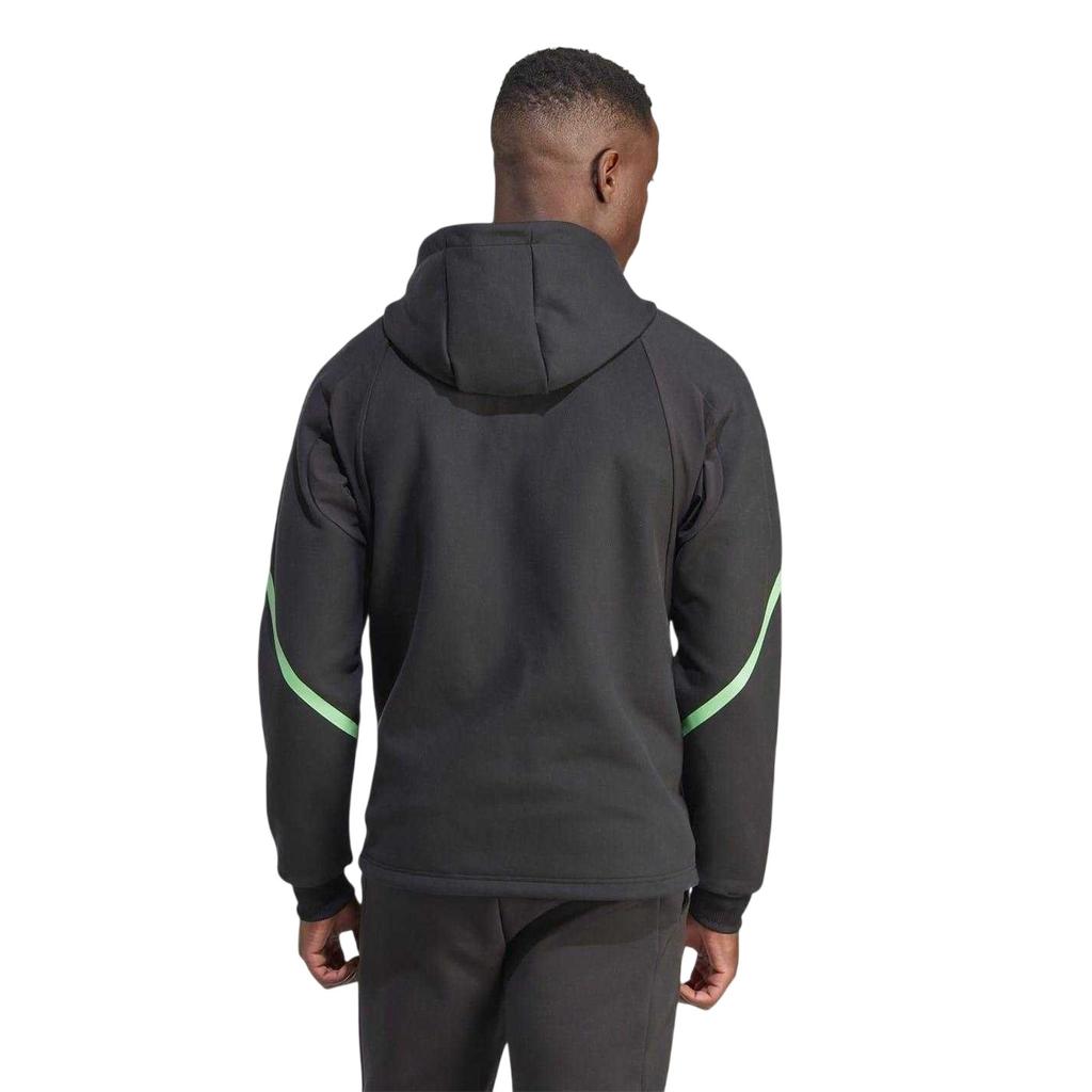 FC Barcelona Mens Adidas Ribbed Regular Raglan Hooded Jacket