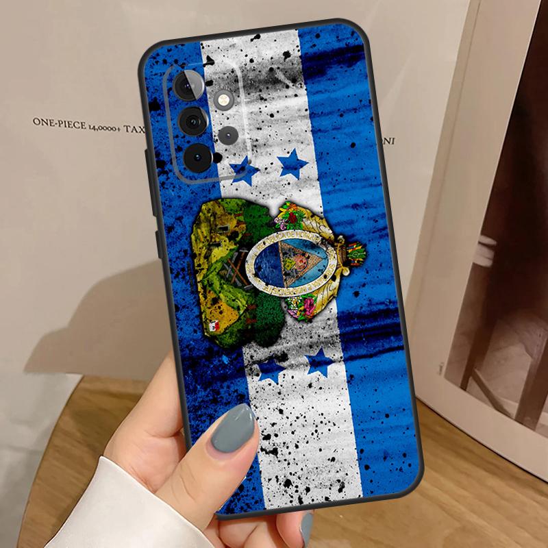 Honduras Flag Case For Samsung Galaxy A55 A35 A15 A14 A34 A54 A53 A33 A23 A13 A12 A32 A52 A51 A71 Cover