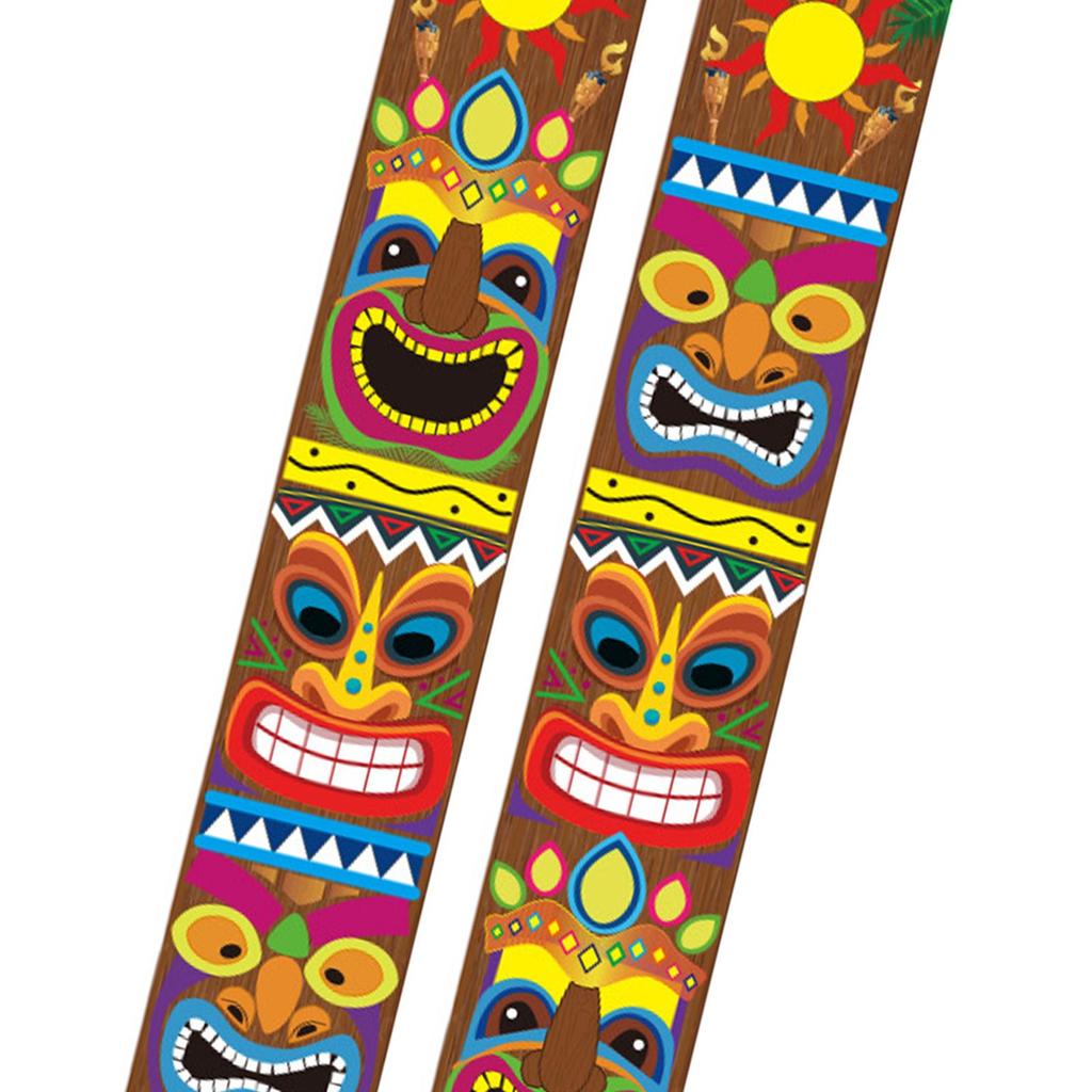 Hawaiian Party Decorations Door Wall Hanging Decor Carnival Hawaiian Party Tropical Banner for Carnival Party Pillar Door Window