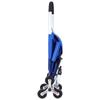 Stair Climbing Cart Foldable Shopping Cart 36L with 6 Wheels Storage Bag