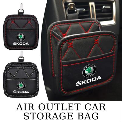 Pro úložný box do výdechu vzduchu vozu Škoda na telefon, rtěnku, zapalovač, organizér na brýle Octavia Superb RAPID FABIA KAMIQ KAROQ KODIAQ YETI