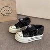 Children's trendy brand canvas shoes spring new boys' shoes girls' little white shoes baby board shoes soft-soled student shoes