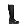 Women S Long Wedge Heel bootS Black Miereil 8gx3vc5w1b