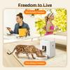 2L Wireless Automatic Pet Feeder Smart Cat and Dog Food Dispenser App Controlled Slow and Quantitative Feeding Cat Accessories
