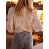 New Casual Women's Clothing V-neck Solid Color Long Sleeved Shirt Top