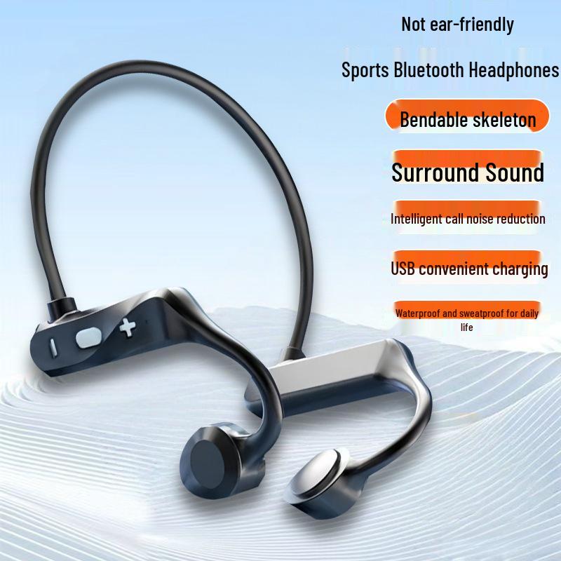 KS69 Sports Ear-Hook Bone Conduction Bluetooth Headphones with Immersive 3D Sound