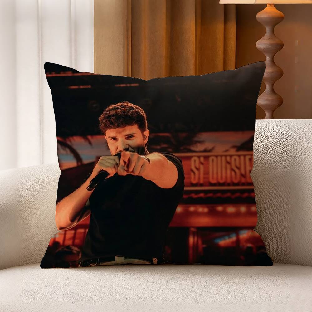 PPablo Alboran Singer Solamente tu Pillow Case Pattern Printed Pillowcase For Living Room Sofa Cushion Cover