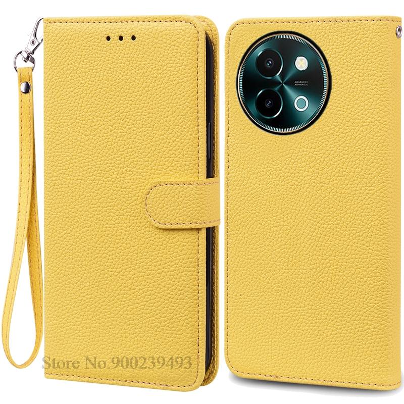 For Vivo Y38 5G Case Silicone Wallet Leather Flip Case For Vivo Y38 5G Case Soft Wallet Book Cover Housing Coque Fundas