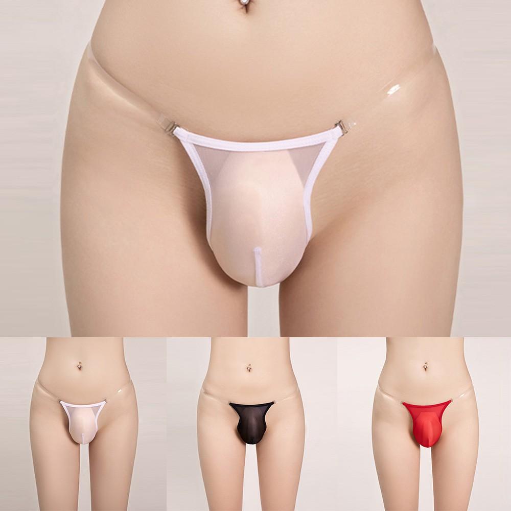 Cuecas masculinas transparentes cuecas sensuais respiráveis