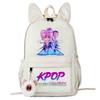 Large Capacity Schoolbag with Shoulder Strap; Student Three-piece Pencil Case Set