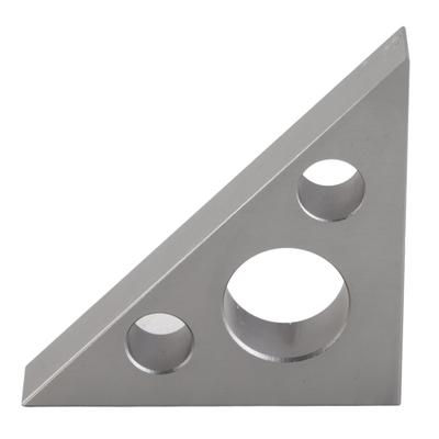 Mini righello ad angolo retto in lega di alluminio opaco da 4590 gradi, strumento di misurazione per la lavorazione del legno