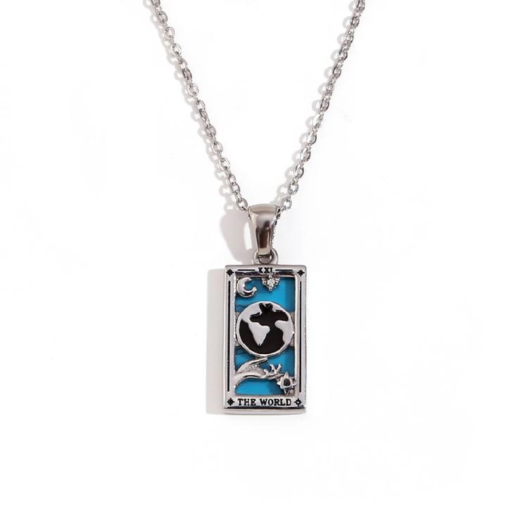 Trendy Minimalist Tarot Inspired Necklace With Creatvie Symbols And Lightweight Design For Comfortable Daily Wear