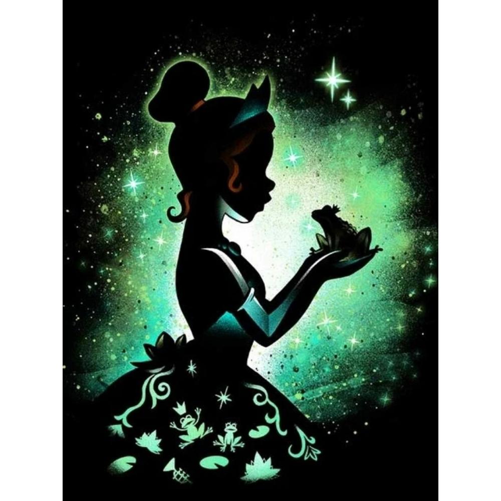 

Алмазная живопись Принцесса Вышивка 2025 Новая Вышивка крестом Золушка Новинка Мозаичная картина стразами Настенное искусство Round 20x30cm