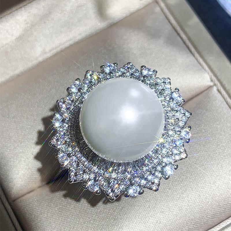 

Ювелирные изделия Инкрустированные Белые Бусины Ручной Работы Инкрустированные Бриллиантами Круглый Роскошный Комплект 16Мм124Мм