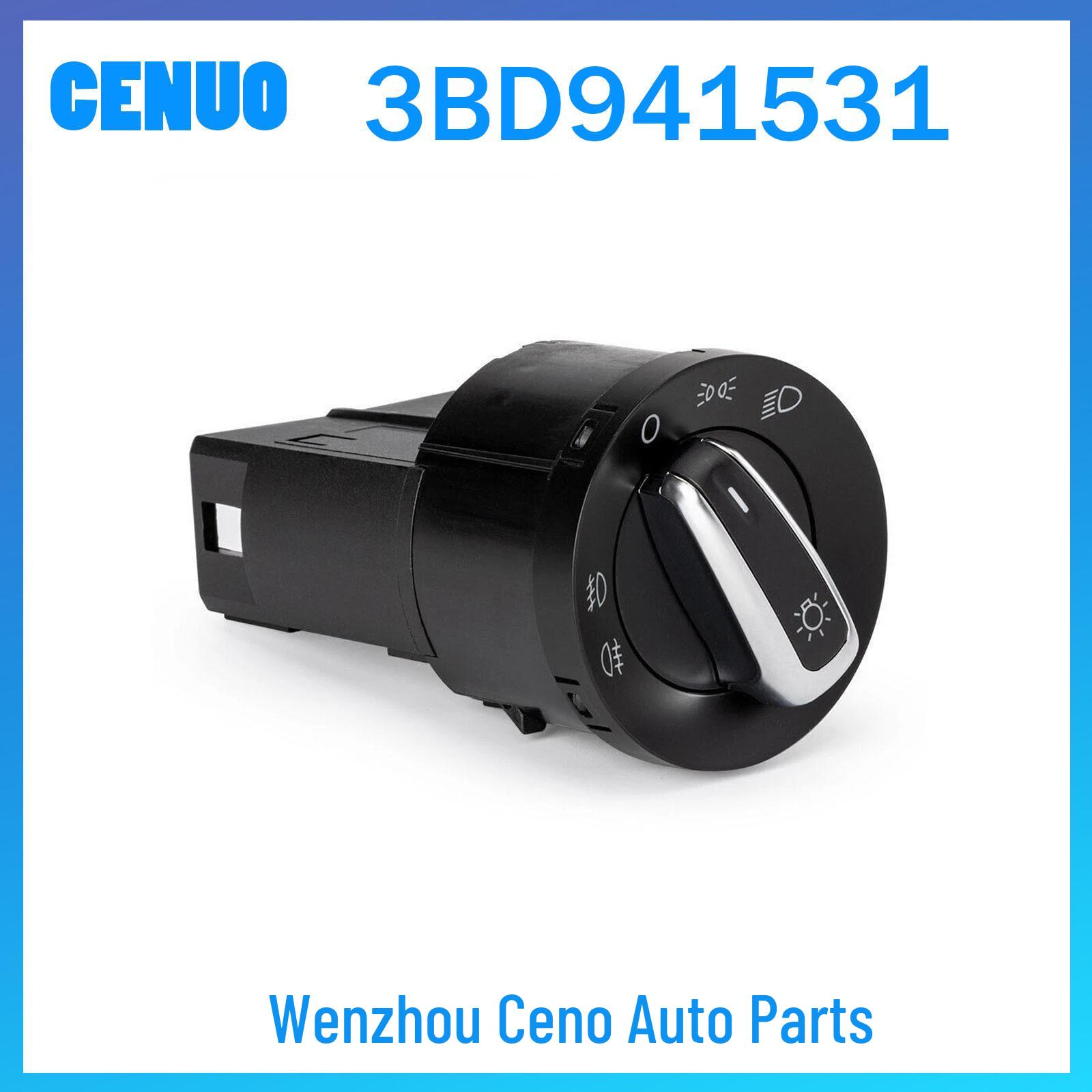 3BD941531 Headlight Switch for VW Jetta, Bora, Golf MK4, Passat B5, Beetle Cenuo