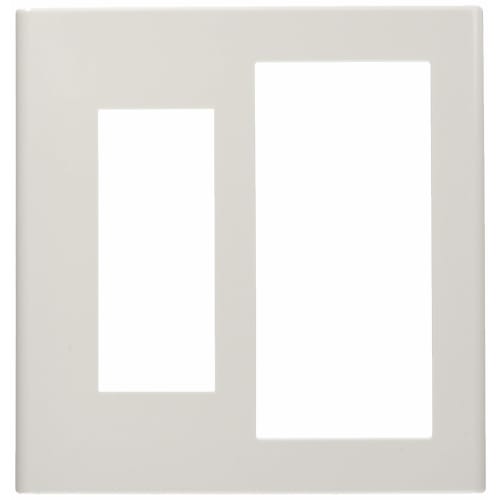 Panasonic Cosmo Series Wide 21 Switch + Outlet Plate for 2 Stations White WT8112W