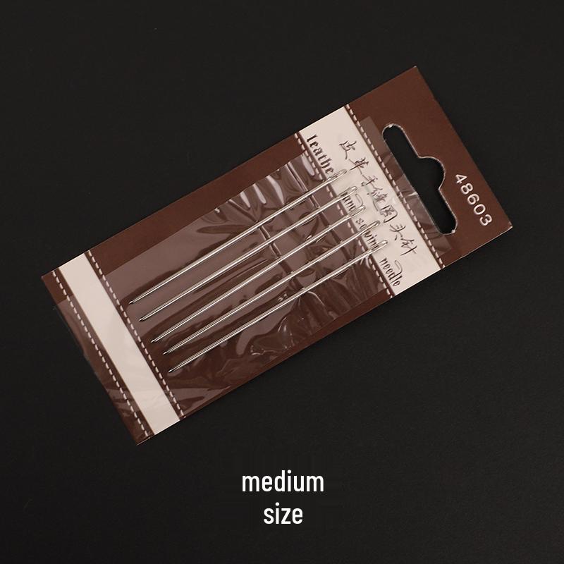 5-Piece French Leather Hand Sewing Needle Set for DIY Handmade Leather Goods