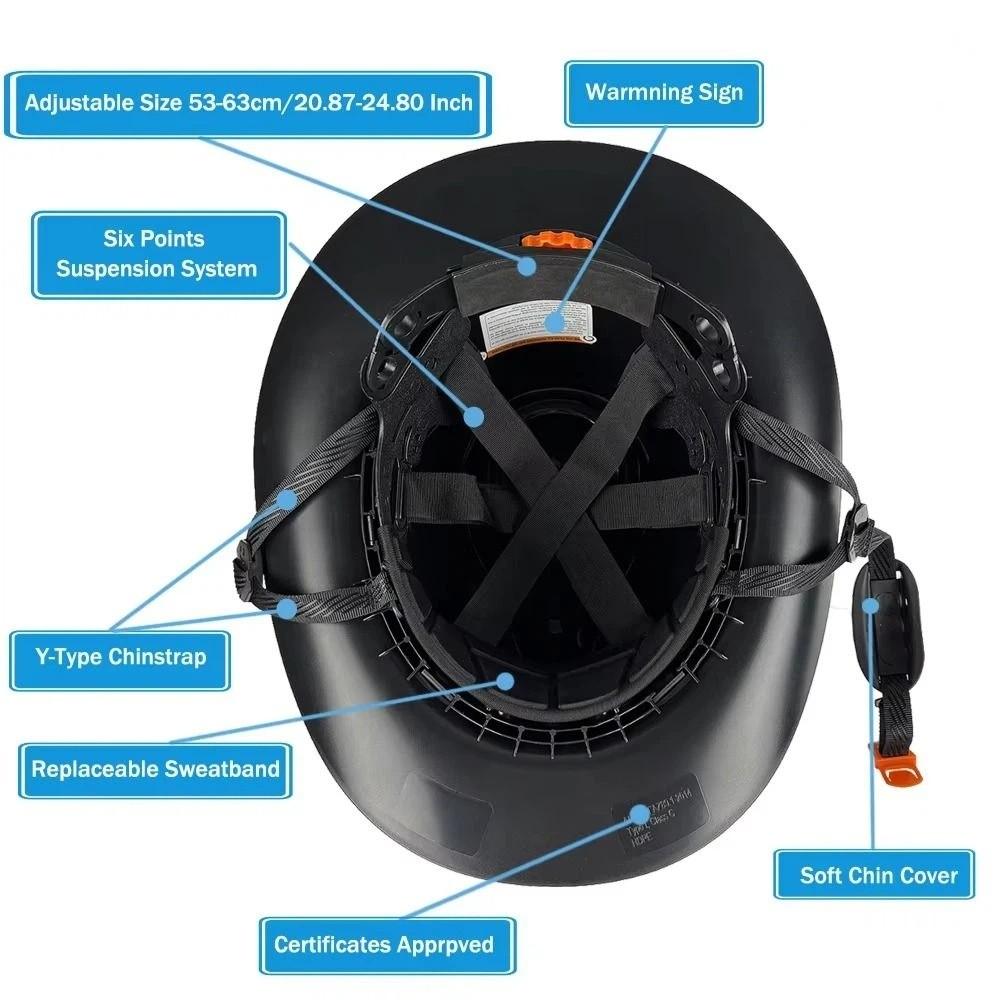 Hochdichtes Polyethylen Western Cowboy Schutzhelm Kopfschutz Vollrand-Schutzhelm Industriell