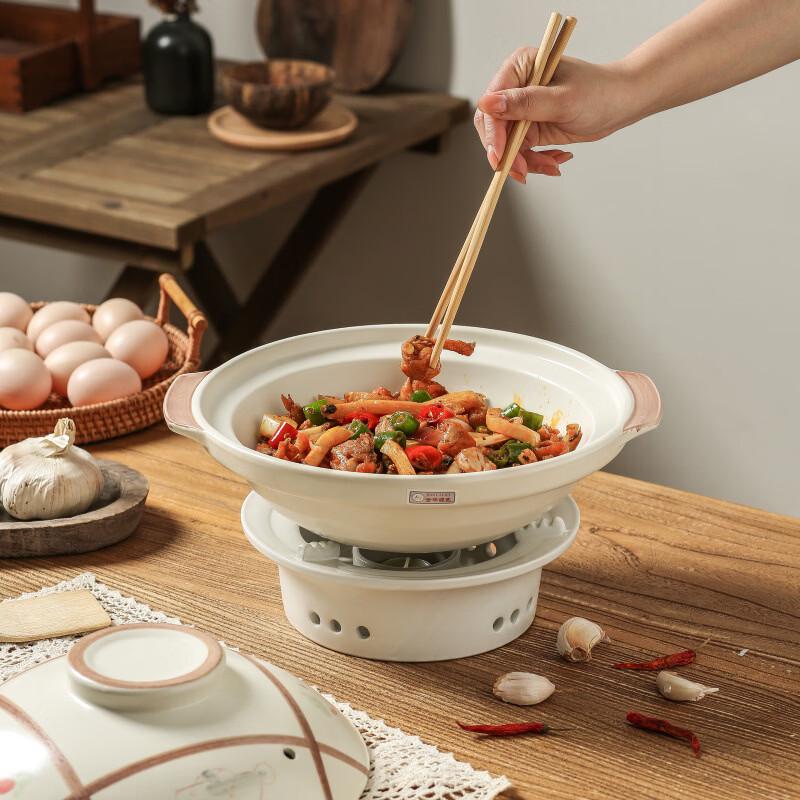 LIEI Ceramic Casserole with Alcohol Stove