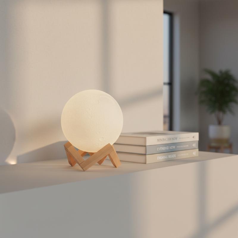 Soporte para Bola de Cristal Soporte de Exhibición de Madera Artesanía de Madera Base para Lámpara de Luna Soporte para Esfera de Vidrio Adorno de Escritorio para el Hogar