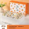 Chinese Style Ceramic Gift Bowl Set: Creative Tableware with Spoon and Plate - Great Luck and Fortune