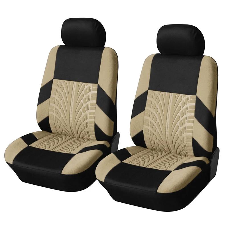 Dual Front Seat Covers for Car Interior Universal Fit Car Dual Front Seat Covers Auto Vehicle Seat Protector Cover бежевый