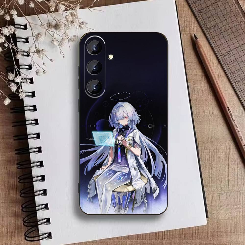 

E-Wuthering Waves Phone Case For Samsung Galaxy A73,21,22,32,71,53,52,51,80,5G Soft Black Cover Samsung a32 4g