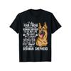 Men'S German Shepherd Owner T-Shirt - German Text & GSD Dog Breed Design with German Shepherd Phrases, Loose Fit Casual Shirt for GSD Lovers, Funny
