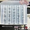 Flowers Bowknot Horse Nail Silicone Relief Design Nail Art Mold 3D Decoration Accessories Transfer Template Nail Salon
