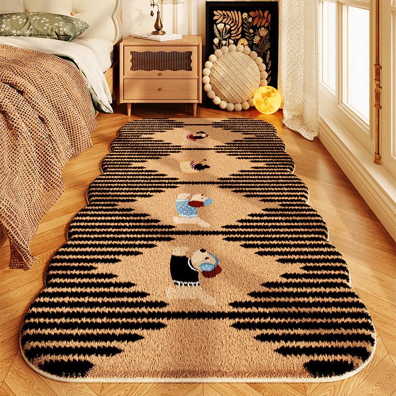 Cartoon Imitation Cashmere Carpet: Stain-Resistant, Cold-Insulating Rug for Bedroom, Living Room, Sofa, or Coffee Table