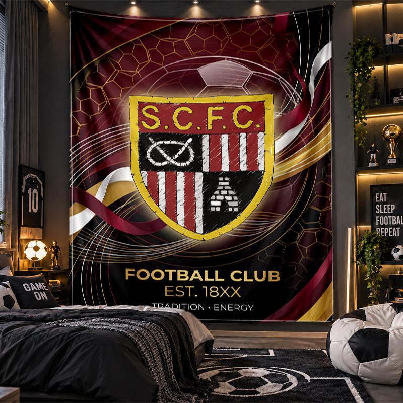 Wandbehang Tapisserie Southampton Fußball Druck Stoff für Wohnzimmer Schlafzimmer Heimdekoration