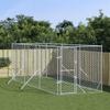VidaXL Outdoor Dog Kennel Silver 2x6x2 M Galvanized Steel 3190452