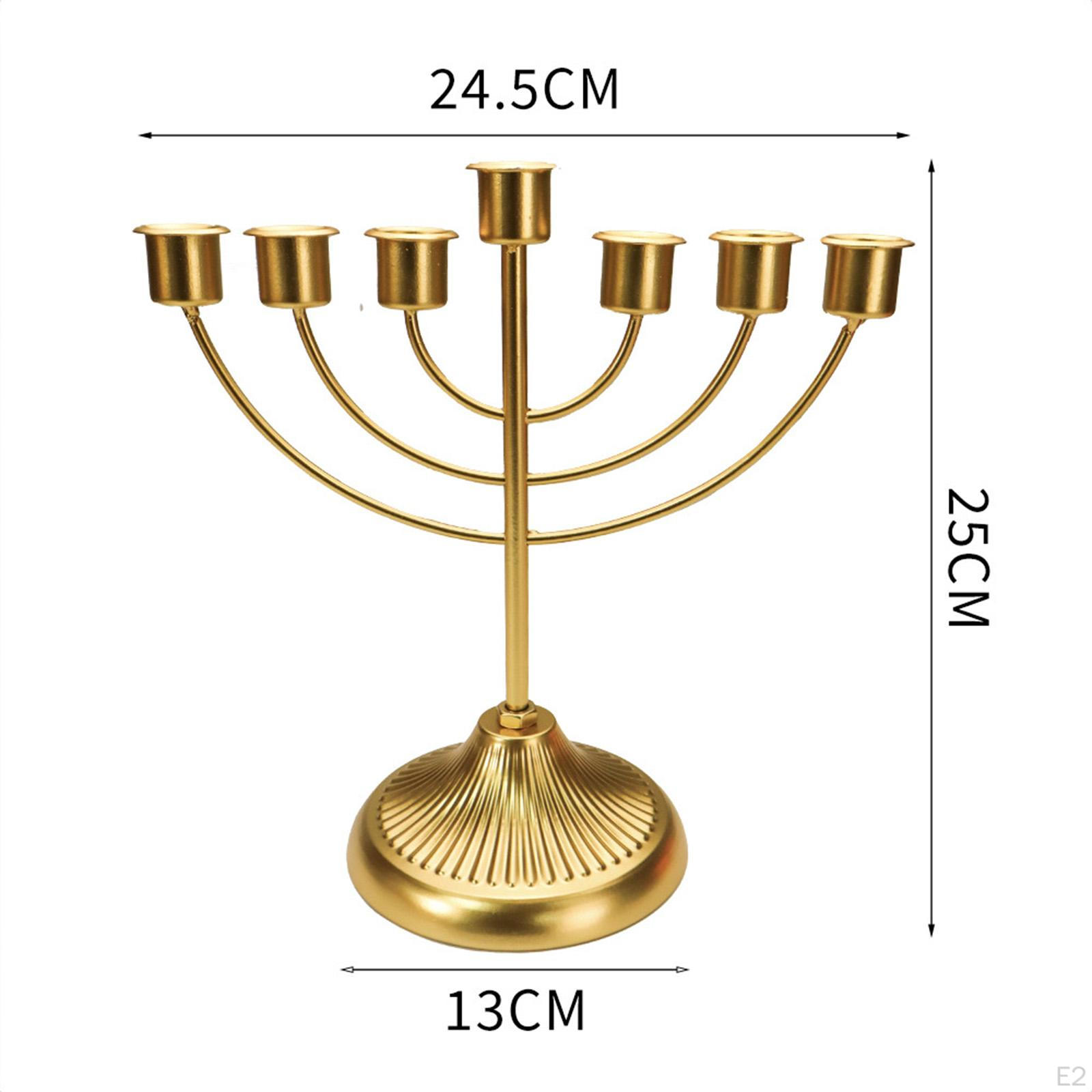 Подсвечник еврейский держатель Ханукальное украшение Менора вечерние украшения широкая — фото 3