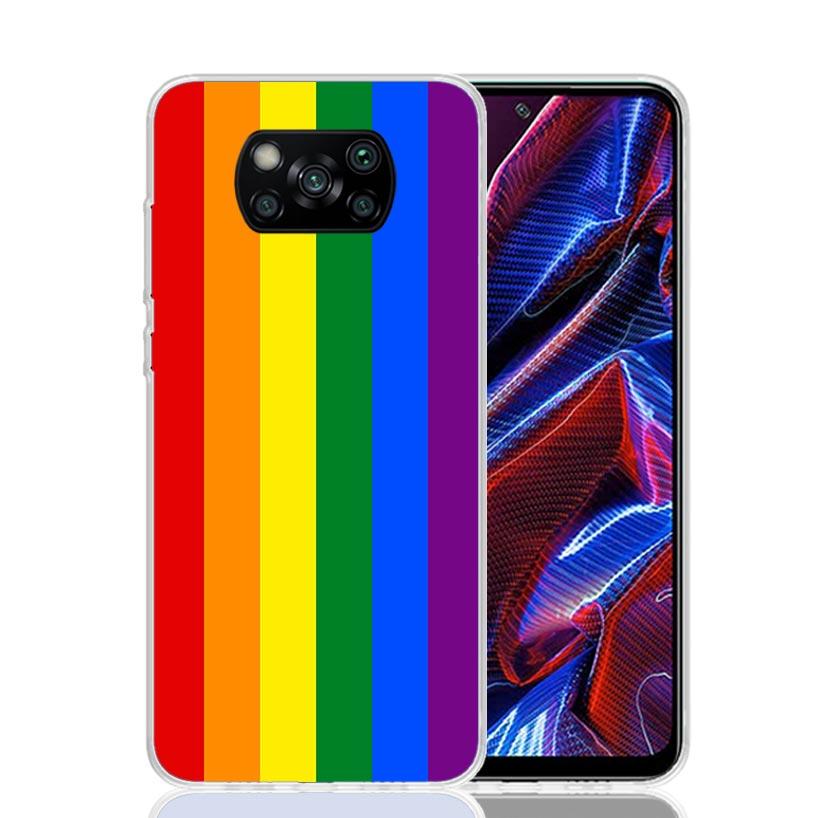 Love Is Love LGBT Rainbow Case Phone Cover for Xiaomi Redmi Note 10 9 9S 8 8T 7 5 Pro Mi 12T 11T 10T 9T 12 11 Lite A3 A2 Trend F
