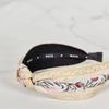 MAIA Royal Jacquard Hairband - Ivory