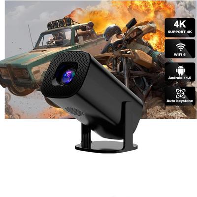 P30 Projector, Support 4K Video Decoding, WiFi6 BT 5.0 Android 11, HDMI, Matte Black