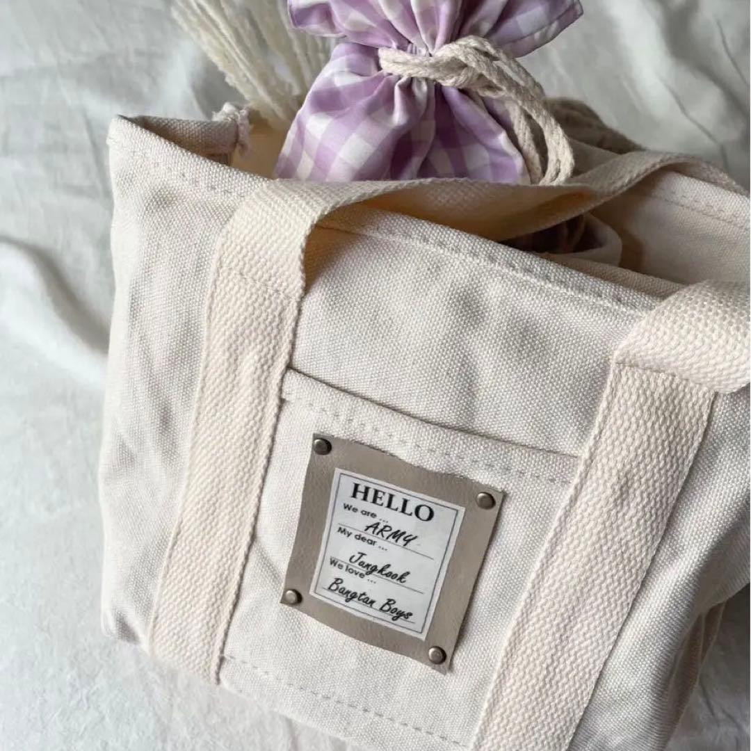 [USED] BTS-inspired stylish Korean tote bag with dividers