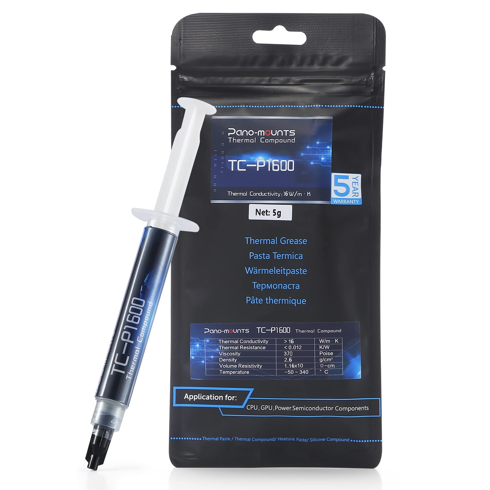 PANO-MOUNTS High-Performance Thermal Conductive Silicone Grease CPU Grease Silicone Grease Thermal Conductive Silicone Grease CPU Grease Insulating