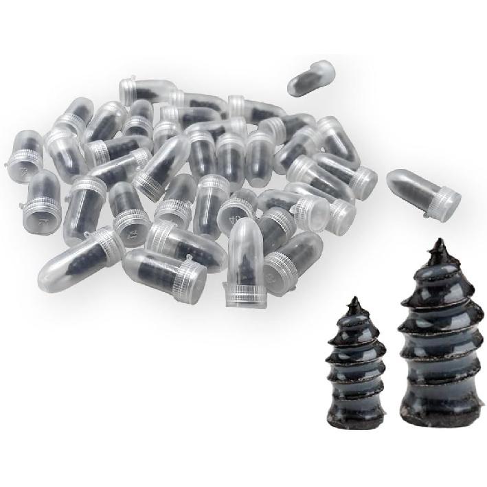 Tire Repair Nails, Car Vacuum Tire Repair Rubber Nail Kit, Self-Service Rubber Screw Tire Plugs, Quick Puncture Repair Tools, Suitable For Car,