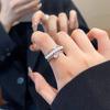 In Wind Multi-layer Pearl Zir*****pen Ring Female Design Index Finger Ring Personality Ring Tide