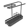 Kitchen Sink   Multifunctional Metal Sponge Soap Brush Storage Rack with Towel Holder