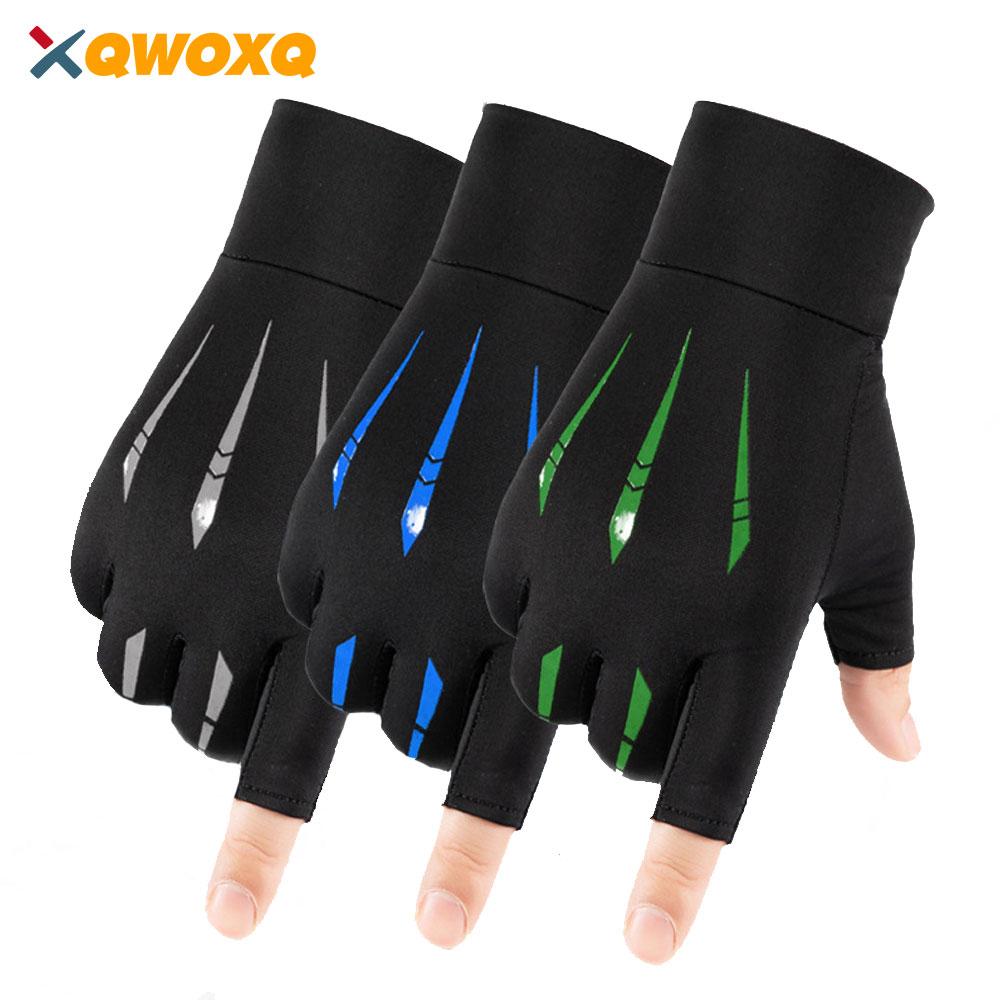Half Finger Cycling Gloves for Men Women MTB Bike Riding Thickened Palm Pad Sport Fitness Fingerless Gloves
