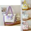 Large Capacity Cartoon Tote Bag With Expandable Design For Women And Teens** Characters Included)